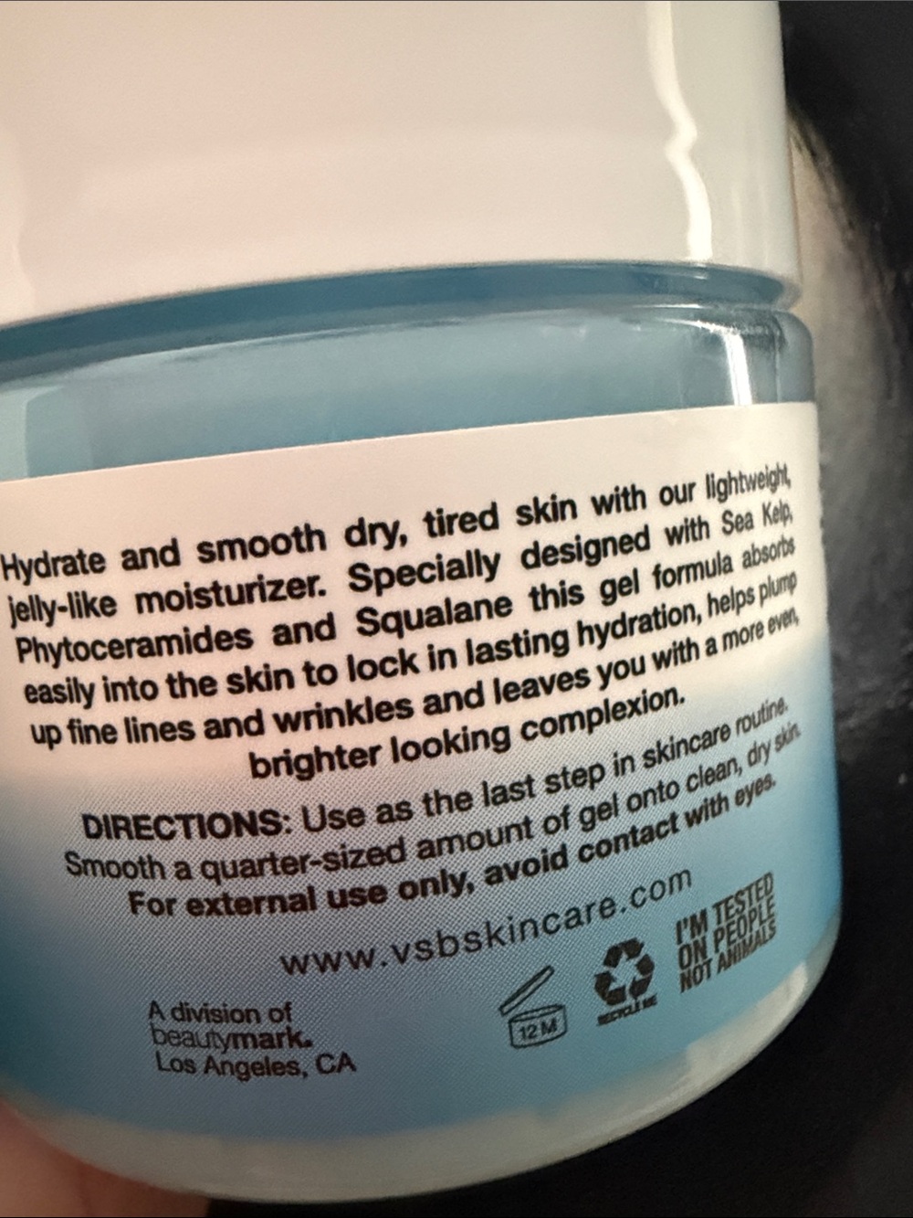 Vitamins & Sea Beauty Sea Kelp Phytoceramides Rehydration Gel Moisturizer 6 oz. - Picture 2 of 5
